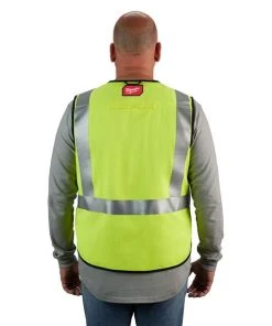 Milwaukee Tools Milwaukee AR/FR Cat. 1 Class 2 High Visibility Yellow Safety Vest 48-73-530 -Milwaukee Tool-shop 48 73 530 5