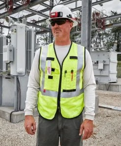 Milwaukee Tools Milwaukee AR/FR Cat. 1 Class 2 Breakaway High Visibility Yellow Safety Vest - ANSI/CSA 48-73-531 -Milwaukee Tool-shop 48 73 531 4