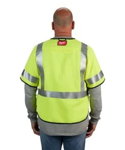 Milwaukee Tools Milwaukee AR/FR Cat. 1 Class 3 High Visibility Yellow Safety Vest 48-73-532 12 Milwaukee Tools Milwaukee AR/FR Cat. 1 Class 3 High Visibility Yellow Safety Vest 48-73-532 -Milwaukee Tool-shop 48 73 532 5