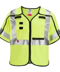 Milwaukee Tools Milwaukee AR/FR Cat. 1 Class 3 Breakaway High Visibility Yellow Safety Vest - ANSI/CSA 48-73-533