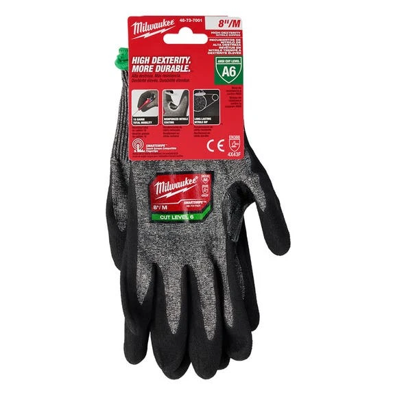 Milwaukee Tools Milwaukee Cut Level 6 High-Dexterity Nitrile Dipped Gloves 48-73-700 5 Milwaukee Tools Milwaukee Cut Level 6 High-Dexterity Nitrile Dipped Gloves 48-73-700 - Image 3