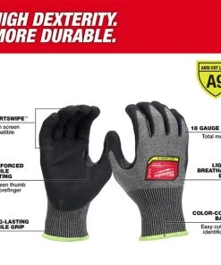 Milwaukee Tools Milwaukee Cut Level 9 High-Dexterity Nitrile Dipped Gloves (12-Pack) 48-73-703B 12 Milwaukee Tools Milwaukee Cut Level 9 High-Dexterity Nitrile Dipped Gloves (12-Pack) 48-73-703B -Milwaukee Tool-shop 48 73 703 4 1