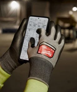 Milwaukee Tools Milwaukee Cut Level 4 High Dexterity Polyurethane Dipped Gloves (Single Pair) 48-73-874 -Milwaukee Tool-shop 48 73 8740 5