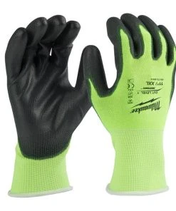 Milwaukee Tools Milwaukee High Visibility Cut Level 1 Polyurethane Dipped Gloves - 2XL 48-73-8914