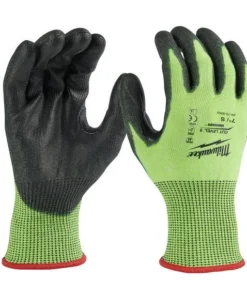 Milwaukee Tools Milwaukee High Visibility Cut Level 5 Polyurethane Dipped Gloves - Small (12 Pack) 48-73-8950B