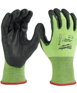 Milwaukee Tools Milwaukee High Visibility Cut Level 5 Polyurethane Dipped Gloves - Medium (12 Pack) 48-73-8951B