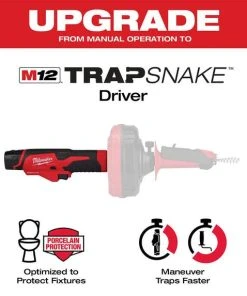 Milwaukee Tools Milwaukee TrapSnake 25 Auger W/ Cable Drive 49-16-2573 -Milwaukee Tool-shop 49 16 2573 7
