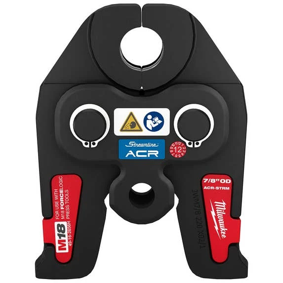 Milwaukee Tools Milwaukee 7/8" Streamline ACR Press Jaw For M18 Force Logic Press Tools 49-16-2656M 3 Milwaukee Tools Milwaukee 7/8" Streamline ACR Press Jaw For M18 Force Logic Press Tools 49-16-2656M