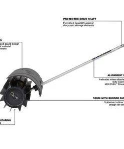 Milwaukee Tools Milwaukee QUIK-LOK Rubber Broom Attachment 49-16-2740 -Milwaukee Tool-shop 49 16 2740 3