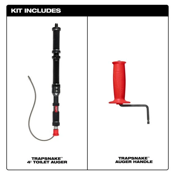 Milwaukee Tools Milwaukee TRAPSNAKE™ 4' Urinal Auger 49-16-3574 4 Milwaukee Tools Milwaukee TRAPSNAKE™ 4' Urinal Auger 49-16-3574 - Image 2