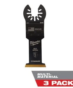 Milwaukee Tools Milwaukee 1-3/8" Open-Lok Titanium Enhanced Bi-Metal Universal Fit Multi-Material Blades (3 Pack) 49-25-1233