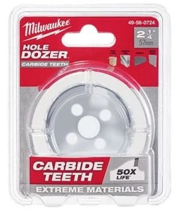 Milwaukee Tools Milwaukee 2-1/4" Carbide Teeth Hole Dozer Hole Saw 49-56-0724