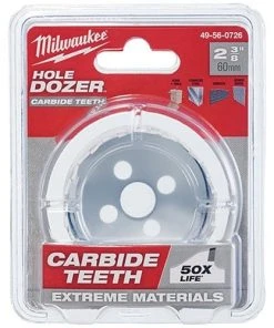 Milwaukee Tools Milwaukee 2-3/8" Carbide Teeth Hole Dozer Hole Saw 49-56-0726