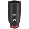 Milwaukee Tools Milwaukee Shockwave Impact Duty 3/8" Drive 21mm Deep 6 Point Socket 49-66-6162