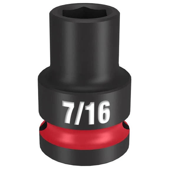 Milwaukee Tools Milwaukee Shockwave Impact Duty 1/2" Drive 7/16" Standard 6 Point Socket 49-66-6201 3 Milwaukee Tools Milwaukee Shockwave Impact Duty 1/2" Drive 7/16" Standard 6 Point Socket 49-66-6201