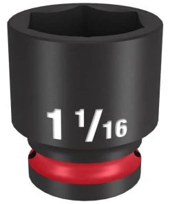 Milwaukee Tools Milwaukee Shockwave Impact Duty 1/2" Drive 1-1/16" Standard 6 Point Socket 49-66-6211