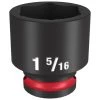 Milwaukee Tools Milwaukee Shockwave Impact Duty 1/2" Drive 1-5/16" Standard 6 Point Socket 49-66-6215