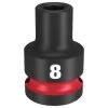 Milwaukee Tools Milwaukee Shockwave Impact Duty 1/2" Drive 8mm Standard 6 Point Socket 49-66-6240 -Milwaukee Tool-shop 49 66 6240 pvbyoirwuawkw6yx