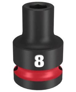 Milwaukee Tools Milwaukee Shockwave Impact Duty 1/2" Drive 8mm Standard 6 Point Socket 49-66-6240