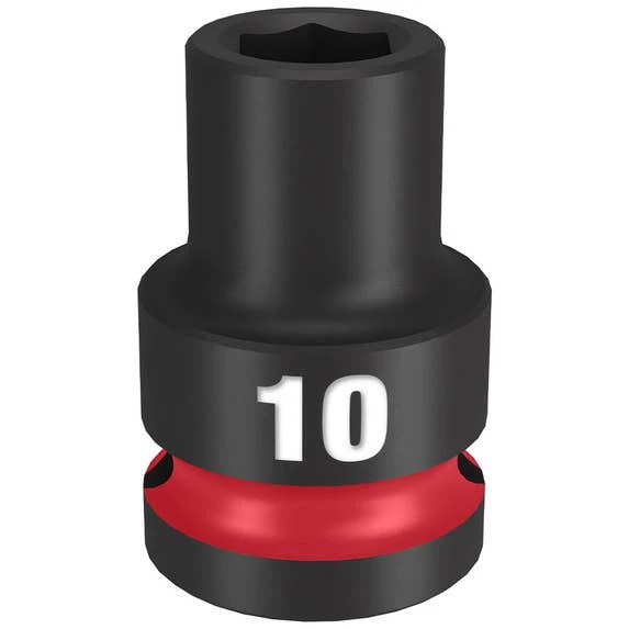 Milwaukee Tools Milwaukee Shockwave Impact Duty 1/2" Drive 10mm Standard 6 Point Socket 49-66-6242 3 Milwaukee Tools Milwaukee Shockwave Impact Duty 1/2" Drive 10mm Standard 6 Point Socket 49-66-6242