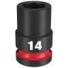 Milwaukee Tools Milwaukee Shockwave Impact Duty 1/2" Drive 14mm Standard 6 Point Socket 49-66-6246