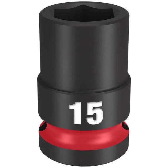 Milwaukee Tools Milwaukee Shockwave Impact Duty 1/2" Drive 15mm Standard 6 Point Socket 49-66-6247 3 Milwaukee Tools Milwaukee Shockwave Impact Duty 1/2" Drive 15mm Standard 6 Point Socket 49-66-6247