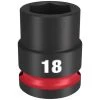 Milwaukee Tools Milwaukee Shockwave Impact Duty 1/2" Drive 18mm Standard 6 Point Socket 49-66-6250