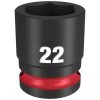 Milwaukee Tools Milwaukee Shockwave Impact Duty 1/2" Drive 22mm Standard 6 Point Socket 49-66-6254 -Milwaukee Tool-shop 49 66 6254 z5yvxsczd0dsbmq5
