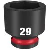 Milwaukee Tools Milwaukee Shockwave Impact Duty 1/2" Drive 29mm Standard 6 Point Socket 49-66-6261