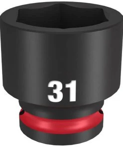 Milwaukee Tools Milwaukee Shockwave Impact Duty 1/2" Drive 31mm Standard 6 Point Socket 49-66-6263