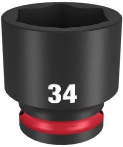 Milwaukee Tools Milwaukee Shockwave Impact Duty 1/2" Drive 34mm Standard 6 Point Socket 49-66-6266