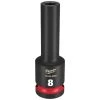 Milwaukee Tools Milwaukee Shockwave Impact Duty 1/2" Drive 8mm Deep 6 Point Socket 49-66-6269
