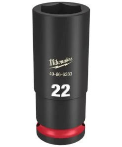 Milwaukee Tools Milwaukee Shockwave Impact Duty 1/2" Drive 22mm Deep 6 Point Socket 49-66-6283