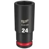 Milwaukee Tools Milwaukee Shockwave Impact Duty 1/2" Drive 24mm Deep 6 Point Socket 49-66-6285