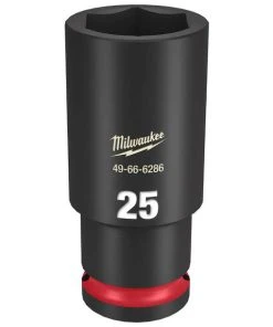 Milwaukee Tools Milwaukee Shockwave Impact Duty 1/2" Drive 25mm Deep 6 Point Socket 49-66-6286