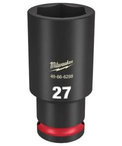 Milwaukee Tools Milwaukee Shockwave Impact Duty 1/2" Drive 27mm Deep 6 Point Socket 49-66-6288