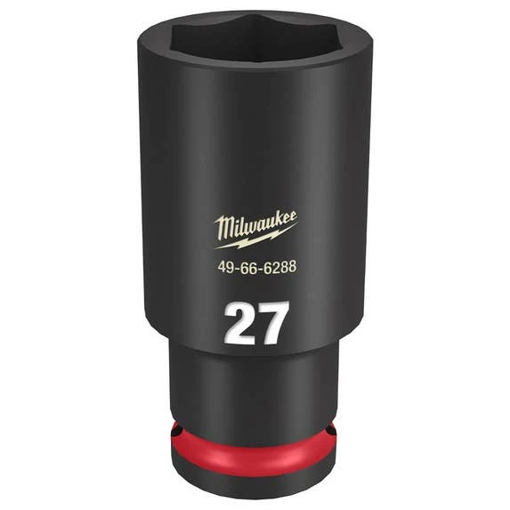 Milwaukee Tools Milwaukee Shockwave Impact Duty 1/2" Drive 27mm Deep 6 Point Socket 49-66-6288 3 Milwaukee Tools Milwaukee Shockwave Impact Duty 1/2" Drive 27mm Deep 6 Point Socket 49-66-6288