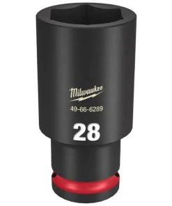 Milwaukee Tools Milwaukee Shockwave Impact Duty 1/2" Drive 28mm Deep 6 Point Socket 49-66-6289