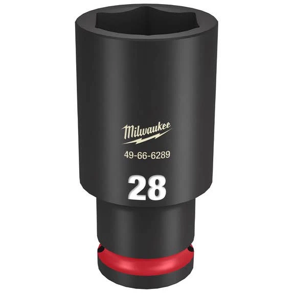 Milwaukee Tools Milwaukee Shockwave Impact Duty 1/2" Drive 28mm Deep 6 Point Socket 49-66-6289 3 Milwaukee Tools Milwaukee Shockwave Impact Duty 1/2" Drive 28mm Deep 6 Point Socket 49-66-6289