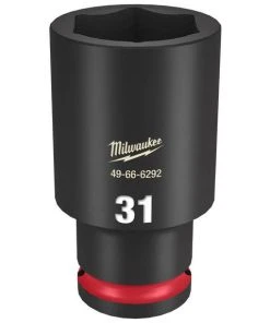Milwaukee Tools Milwaukee Shockwave Impact Duty 1/2" Drive 31mm Deep 6 Point Socket 49-66-6292