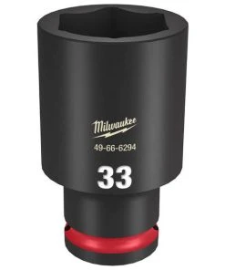 Milwaukee Tools Milwaukee Shockwave Impact Duty 1/2" Drive 33mm Deep 6 Point Socket 49-66-6294