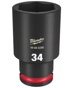 Milwaukee Tools Milwaukee Shockwave Impact Duty 1/2" Drive 34mm Deep 6 Point Socket 49-66-6295