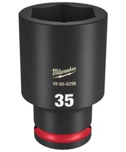 Milwaukee Tools Milwaukee Shockwave Impact Duty 1/2" Drive 35mm Deep 6 Point Socket 49-66-6296