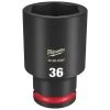 Milwaukee Tools Milwaukee Shockwave Impact Duty 1/2" Drive 36mm Deep 6 Point Socket 49-66-6297