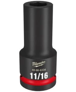 Milwaukee Tools Milwaukee Shockwave Impact Duty 3/4" Drive 11/16" Deep 6 Point Socket 49-66-6334