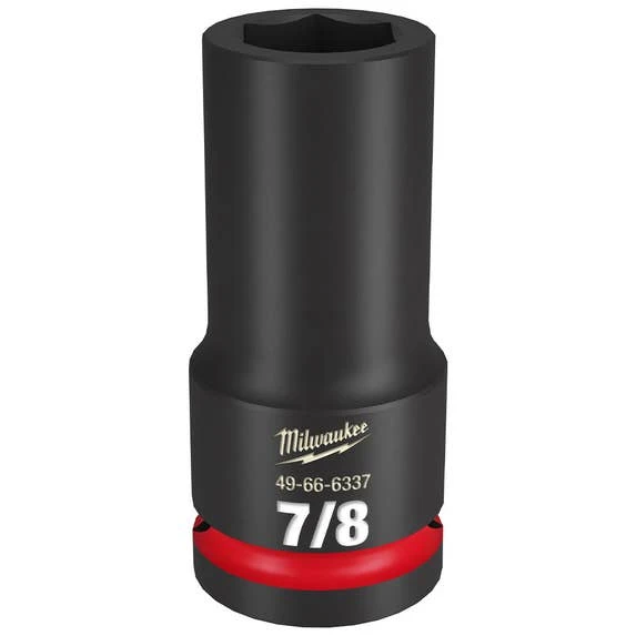 Milwaukee Tools Milwaukee Shockwave Impact Duty 3/4" Drive 7/8" Deep 6 Point Socket 49-66-6337 3 Milwaukee Tools Milwaukee Shockwave Impact Duty 3/4" Drive 7/8" Deep 6 Point Socket 49-66-6337