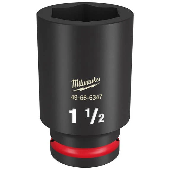 Milwaukee Tools Milwaukee Shockwave Impact Duty 3/4" Drive 1-1/2" Deep 6 Point Socket 49-66-6347 3 Milwaukee Tools Milwaukee Shockwave Impact Duty 3/4" Drive 1-1/2" Deep 6 Point Socket 49-66-6347