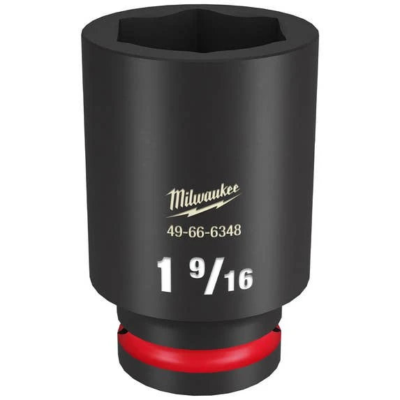 Milwaukee Tools Milwaukee Shockwave Impact Duty 3/4" Drive 1-9/16" Deep 6 Point Socket 49-66-6348 3 Milwaukee Tools Milwaukee Shockwave Impact Duty 3/4" Drive 1-9/16" Deep 6 Point Socket 49-66-6348