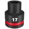 Milwaukee Tools Milwaukee Shockwave Impact Duty 3/4" Drive 17mm Standard 6 Point Socket 49-66-6356