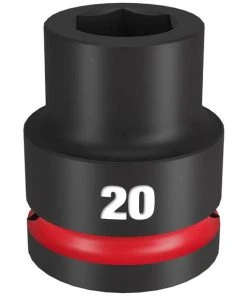 Milwaukee Tools Milwaukee Shockwave Impact Duty 3/4" Drive 20mm Standard 6 Point Socket 49-66-6358